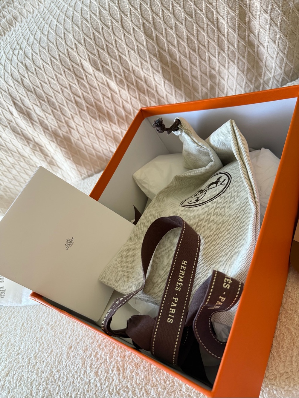 Hermes Brown Leather Thong Sandals with Silver Accent - Picture 3 of 3